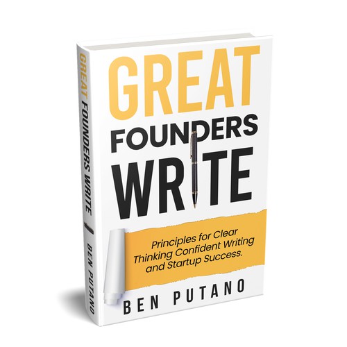 Design the cover of a writing book for entrepreneurs Design by Zahari Studio