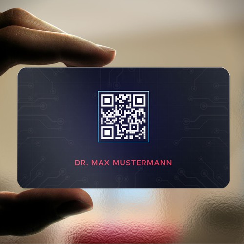 Visitenkarte mit QR Code Design by Felix SH