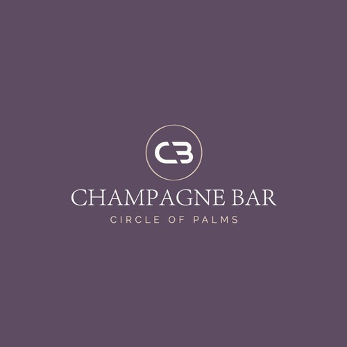 Luxury and modern Champagne Bar logo Design by Creative _™