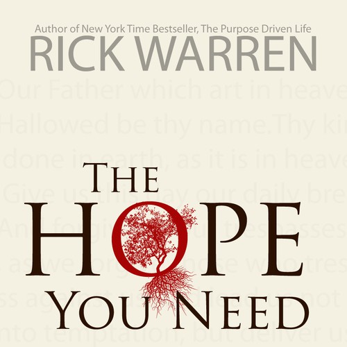Design Rick Warren's New Book Cover Design por theswizzle