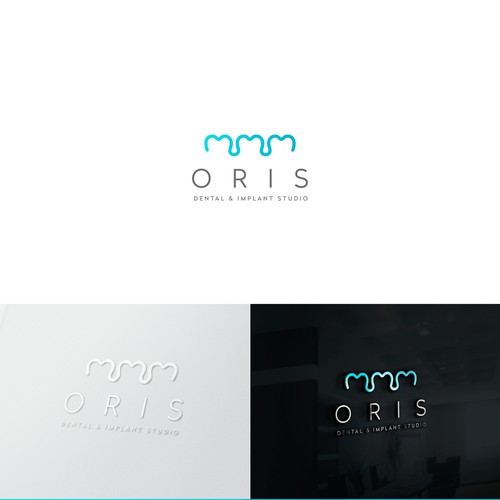 Modern stylish high end dental studio Logo brand identity pack