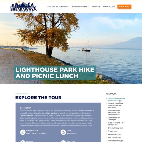 Design a website for outdoor adventure travel company Design by Jasmin_A (AMPLE)