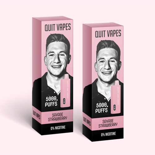 Quit Vape Package for disposable vape device Design by SONUPARMAR