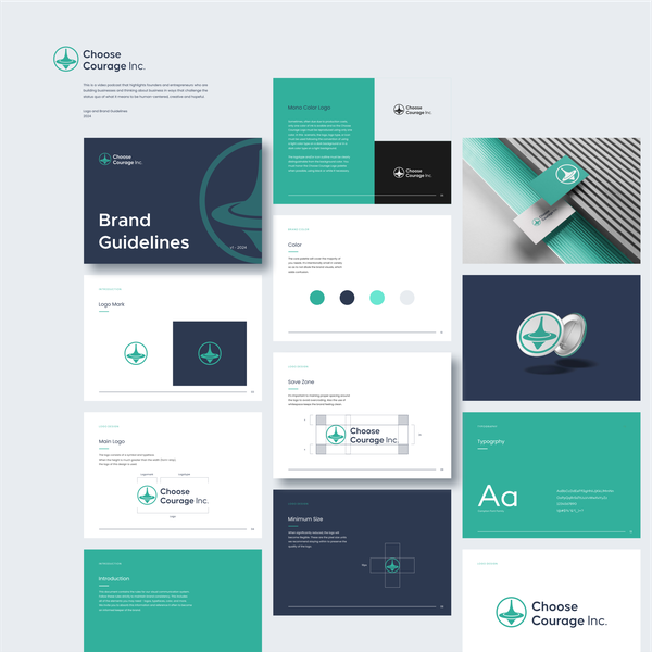 Brand Guidelines for Choose Caourage