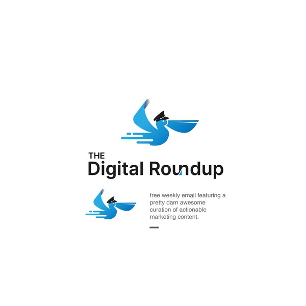 Design by gestalt ™ titled "The Digital Roundup Logo"