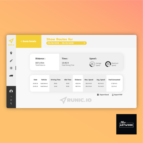 Runic.io GPS tracking web application refactoring Design by alfarartwork