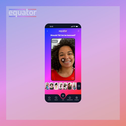 Designs | Equator app discussion page | Web page design contest