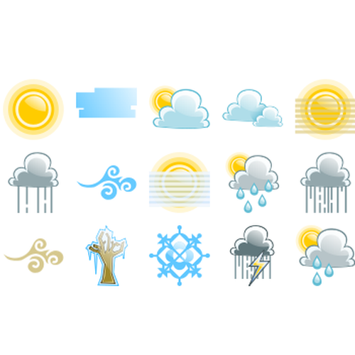 Weather Icons For Australian Android App Button Or Icon Contest 99designs