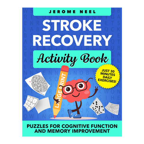 Stroke recovery activity book: Puzzles for cognitive function and memory improvement デザイン by AleMiglio