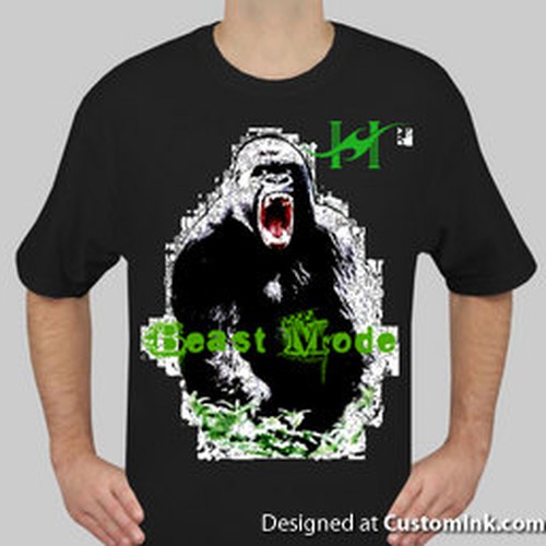 MMA Fighter Tshirt For Grimey Gorilla Design by ninasafiri