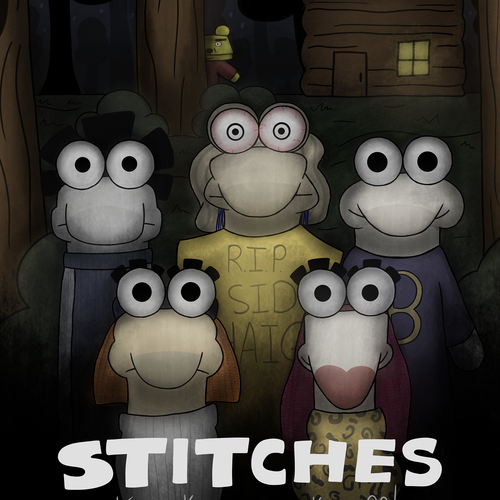 !!!DESIGN A SOCK-PUPPET HORROR/COMEDY MOVIE POSTER!!! Design by KatherineCernetcaia