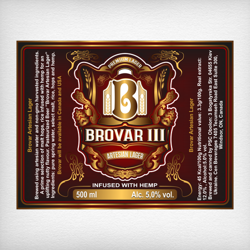 A Can of Beer infused with goodness needs a label Design by DataDesign99d