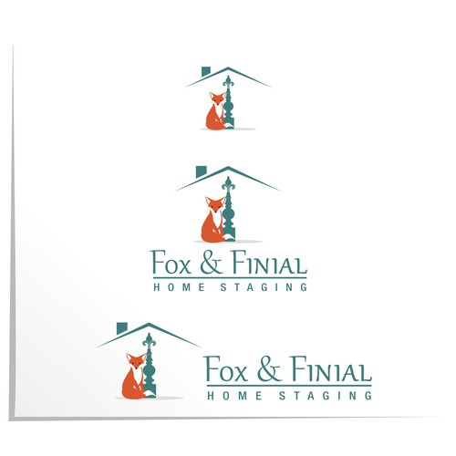 Create a fresh but tranquil logo for fox & finial home staging