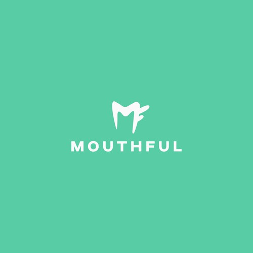 Strong, spunky yet clean logo for mouthful Design by Startline Strategies