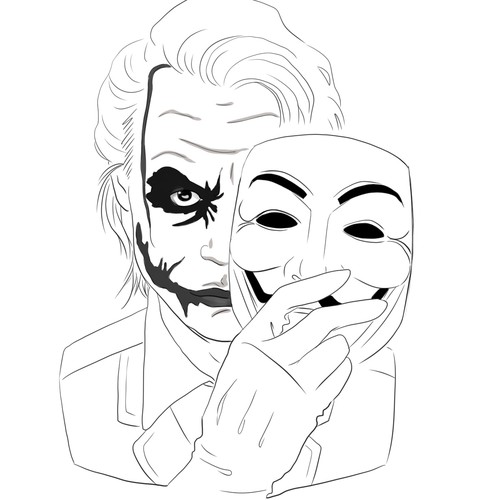 Tattoo Designs - Joker Anonymous Design by Mythica