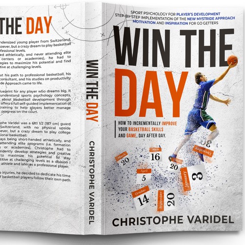 Book design - A book about basketball improvement and sport psychology Design by Evocative ✘